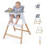 Convertible Baby High Chair with Adjustable Tray, Gray 5