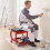 Mechanic Rolling Stool with Magnetic Drawer and Tool Trays 2