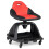 Garage Mechanic Stool Seat, 330 LBS, Red, Tool Tray 7