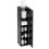 Slim Black Bathroom Cabinet, 16cm Wide, 3 Shelves 1