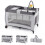 4-in-1 Foldable Baby Playard with Changing Table - Grey 1
