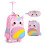 Unicorn 3-Piece Kids Rolling Backpack Set with Lunch Bag 1