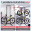 Adjustable Bike Storage Rack for 4 Bikes, Carbon Steel 7