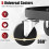 Adjustable Height Rolling Mechanic Stool with Tool Trays 2