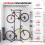 Adjustable Bike Storage Rack for 4 Bikes, Carbon Steel 5