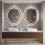 Oval LED Bathroom Mirror, Dimmable, 60x50 cm, 3 Light Colors 8