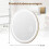 Oval LED Bathroom Mirror, Dimmable, 60x50 cm, 3 Light Colors 3