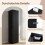 Slim Black Bathroom Cabinet, 16cm Wide, 3 Shelves 6