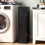 Slim Black Bathroom Cabinet, 16cm Wide, 3 Shelves 8