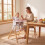 4-in-1 Baby High Chair, Foldable & Adjustable, Pink 3