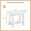 HDPE Shower Chair with Shelf and Handles, White 2