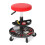 Adjustable Height Rolling Mechanic Stool with Tool Trays 4
