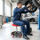 Adjustable Mechanic Stool with Wheels and Storage - Red 5