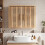 Bathroom Wall Cabinet, Natural Wood, Adjustable Shelves 6