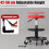 Adjustable Height Rolling Mechanic Stool with Tool Trays 6