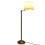 Lámpara de pie con brazo ajustable, pantalla beige, 35,5 x 152 cm 3