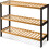 Bamboo Shoe Rack Organiser 3 Tier Wooden Storage 1