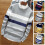 (NavyYellow,XL)Lässiger langärmliger lockerer Herrenpullover Strickoberteile Rundhals Pullover Pulli 7
