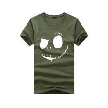 (Vert,Tag XL=US/UK/AU M)The Nightmare Before Christmas Printed T Shirt Suitable For Daily Summer Wear