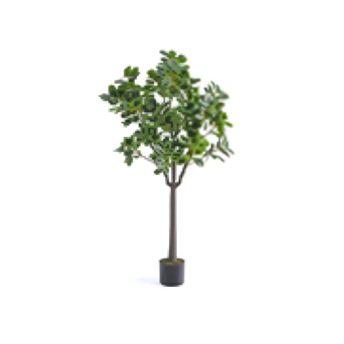 Artificial Tree with 14 Branches & Cement Pot, 80 cm