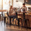 Set of 4 Black Metal Bar Stools with Backrests 1