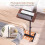 Adjustable Overbed Table with Wheels, Walnut Finish 1