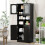 Freestanding Linen Bathroom Cabinet, Black, 58.5 Inch 1