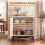 White Fluted Sideboard Buffet Cabinet with Adjustable Shelf 2