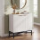 White Fluted Sideboard Buffet Cabinet with Adjustable Shelf 7