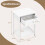 White Bedside Tables Set of 2 with Drawer & Shelf 6