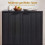 Black Fluted Sideboard Cabinet with Adjustable Shelves 1
