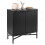 Black Fluted Sideboard Cabinet with Adjustable Shelves 6