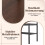 Rustic Brown Hall Tree Bench with Hooks and Shoe Storage 3