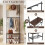 Rustic Brown Hall Tree Bench with Hooks and Shoe Storage 7