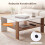 Modern White Square Coffee Table with Storage Shelf 8