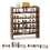 6-Tier Rustic Brown Shoe Rack with Anti-Tipping Device 3