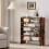 6-Tier Rustic Brown Shoe Rack with Anti-Tipping Device 5