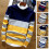 (NavyBlue,M)Pull décontracté homme manches longues en tricot ample hauts col rond pull pull pull 4