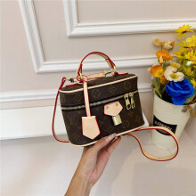 (Khaki) Classic printed cylindrical small bag