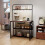 Kitchen Island Shelf with Charging Station & Hooks 2
