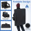 Adjustable Stadium Seat with Back Support, Black 7