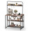 Kitchen Island Shelf with Charging Station & Hooks 4