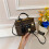 (Dark brown 2) Classic printed cylindrical small bag 1