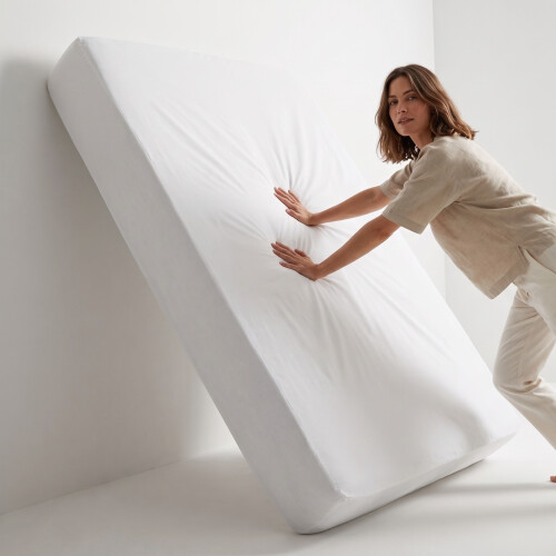 Imperial Rooms (White , Super King (180 x 200 cm)) Fitted Sheet Bed Sheets Extra Deep 25CM Single Double King Sizes
