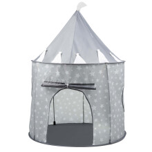 Kids Pop Up Wizard Princess Castle Playing Tent Indoor Outdoor Playhouse Fun Toy (Grey)