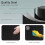 30L Black Square Stainless Steel Kitchen Bin Pedal Bin with Soft-Close Lid 5
