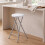 Folding Bar Stool with HDPE Seat, 70 cm, White 1