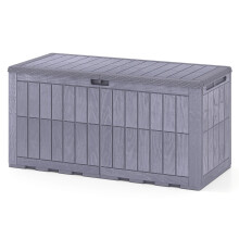 Weatherproof 455L Outdoor Storage Box with Lockable Lid