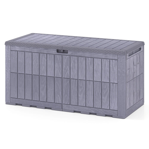 Weatherproof 455L Outdoor Storage Box with Lockable Lid