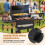 Charcoal Grill with Thermometer, Side Tables & Wheels 5